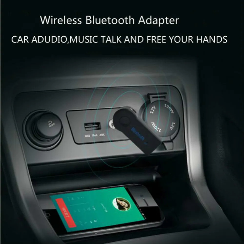 Bluetooth передатчик 5 0 адаптер с аудиоразъемом 3 мм беспроводной музыкальный громкой