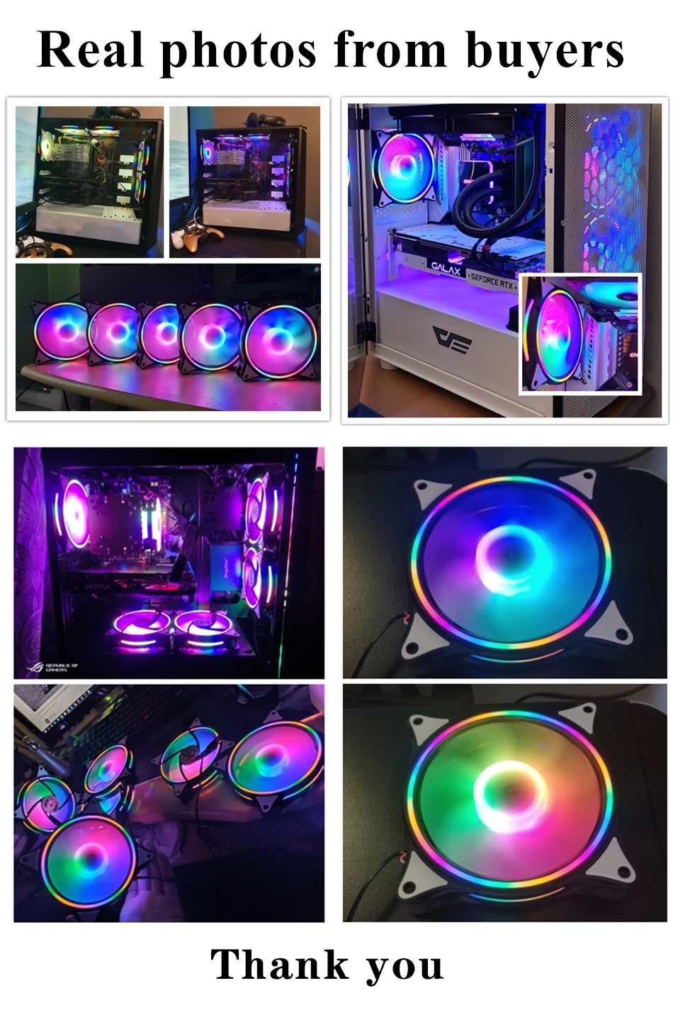 Wovibo RGB 120mm вентилятор PWM 4 PIN бесшумный Molex 4PIN для компьютера чехол Процессор