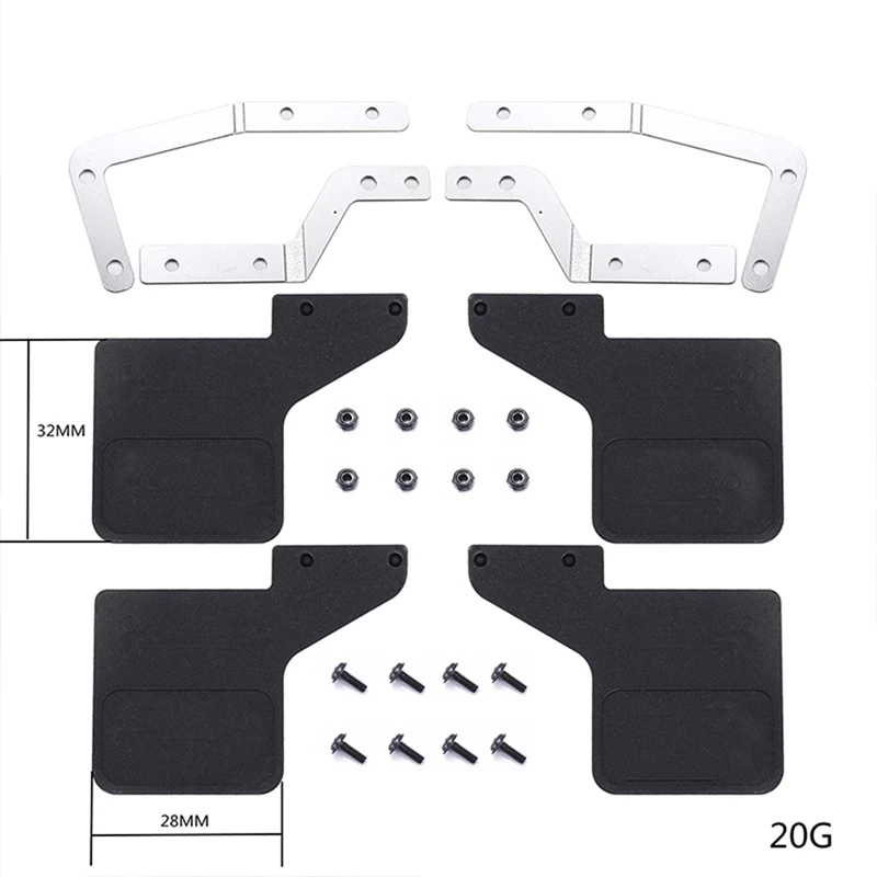 2X For MN D90 D91 D99S MN99S 1/12 RC Car Upgrade Parts Rubber Front And Rear Fenders Mud Flaps Accessories | Игрушки и хобби
