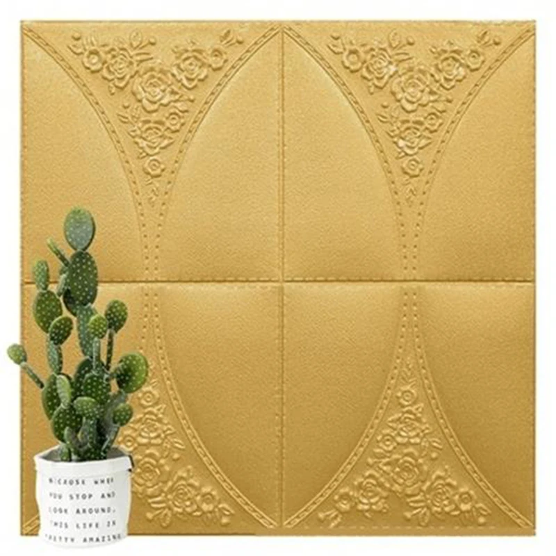 

3D self-adhesive foam wall stickers soft bag personalized decorative wall renovation anti-collision sound insulation