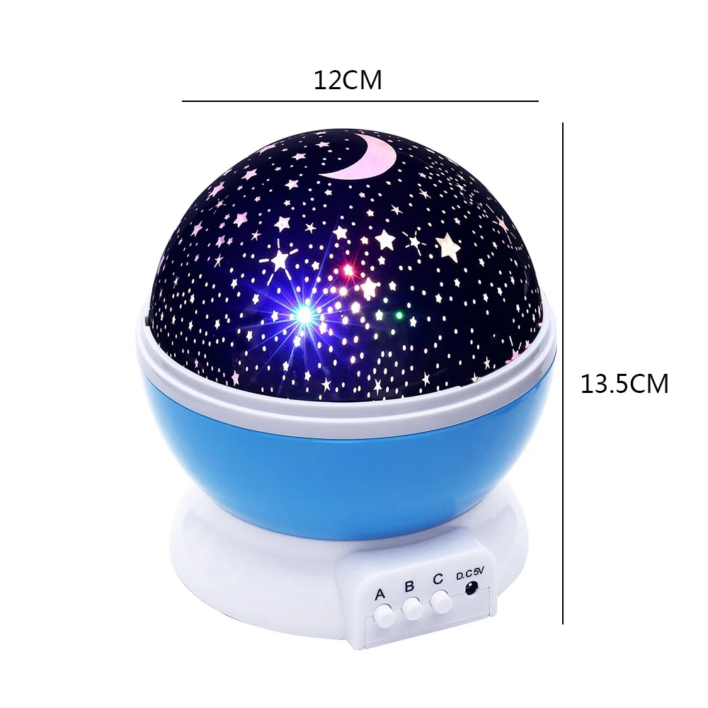 

Star Projector Moon Lamp Starry Night Light LED Star Light USB Bedroom Party Rechargeable Night Light for Child