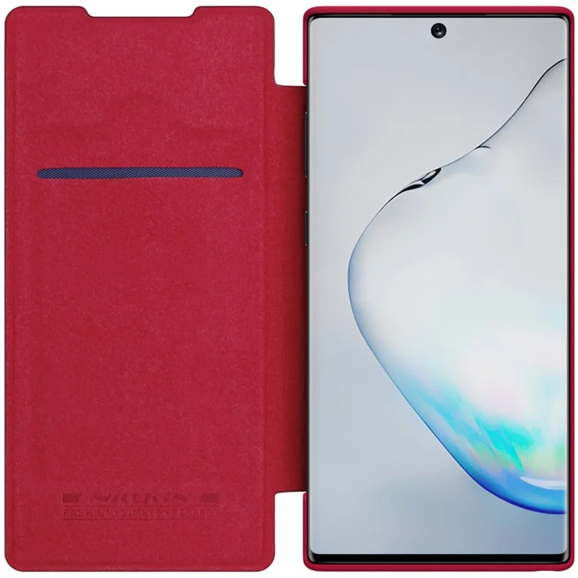 Для samsung Galaxy Note 10 + Plus Pro 5G флип-кейс Nillkin Qin кожаный чехол откидная крышка карта