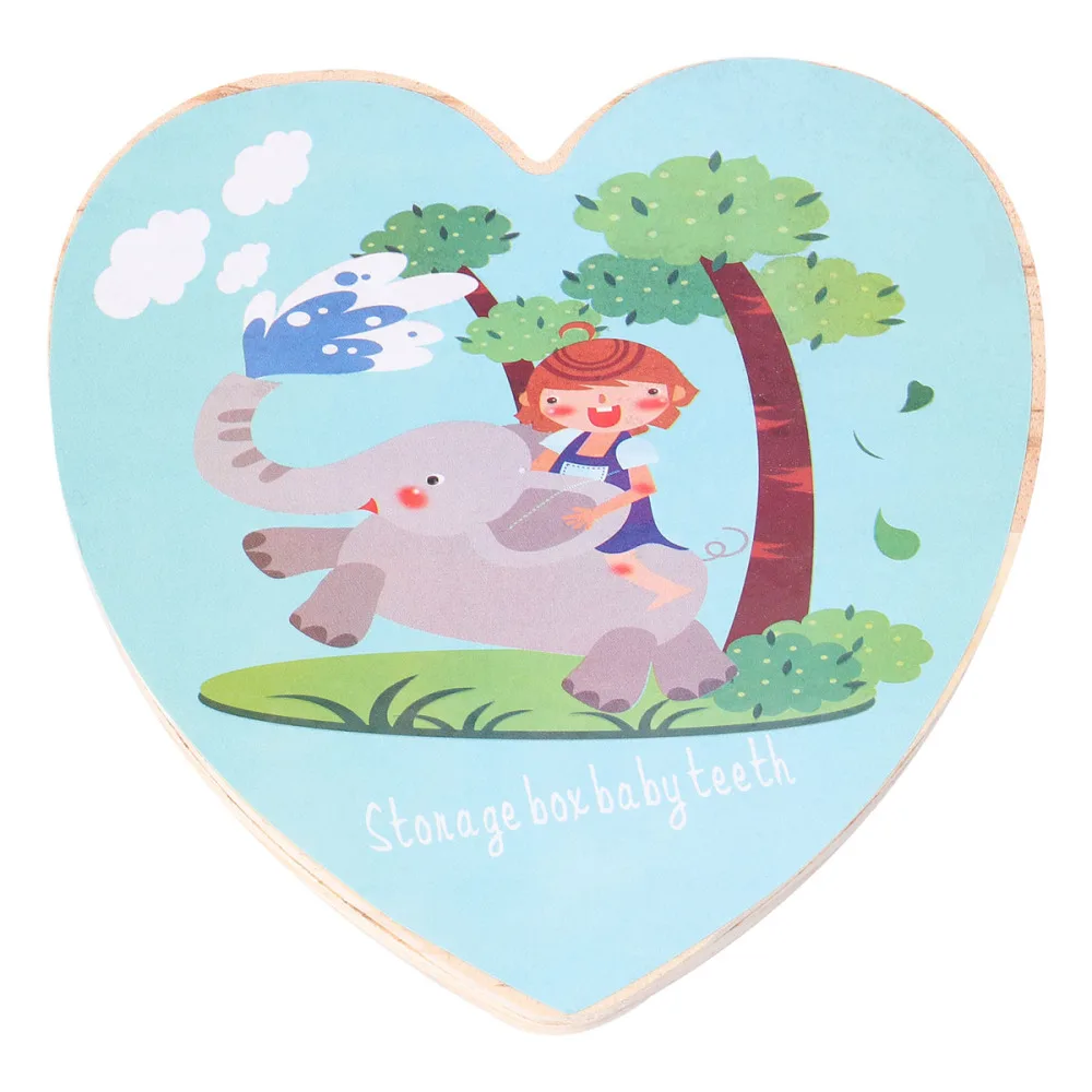 1 шт. детские зубы Keepsake коробка зубная фея держатель Деревянный для детства