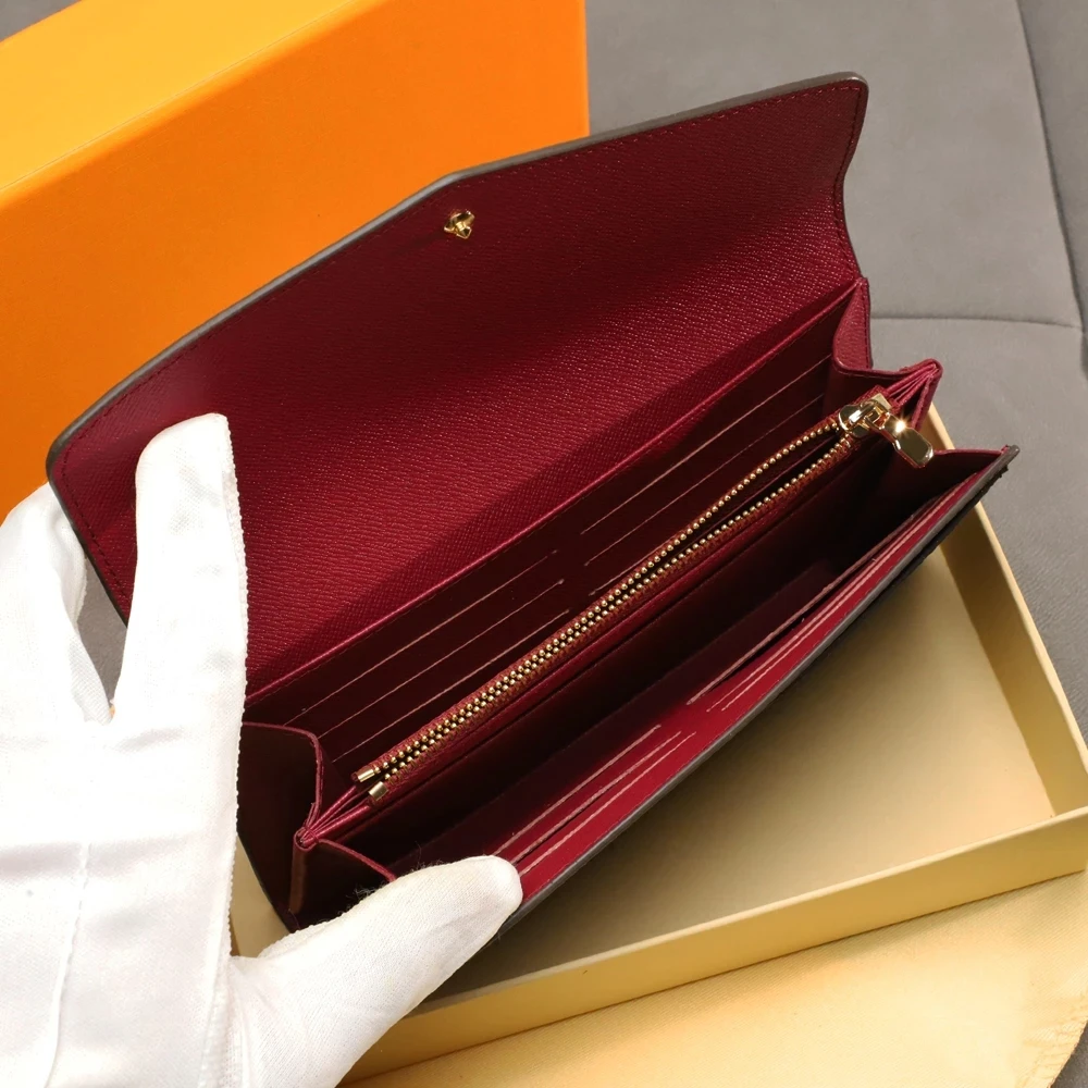 

Top Quality Luxury Design Women's Long Wallet Large-Capacity Multi-Card Storage With Gift box Fast Delivery Mobile Phone Package