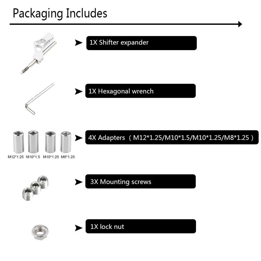 Univerisal Автомобильный Алюминиевый Рычаг переключения передач расширительный