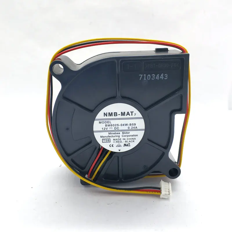 Новые оригинальные НМБ BM6025 04W B59 T58 60*25 мм 6 см 12V 0.24A для Вентилятор проектора