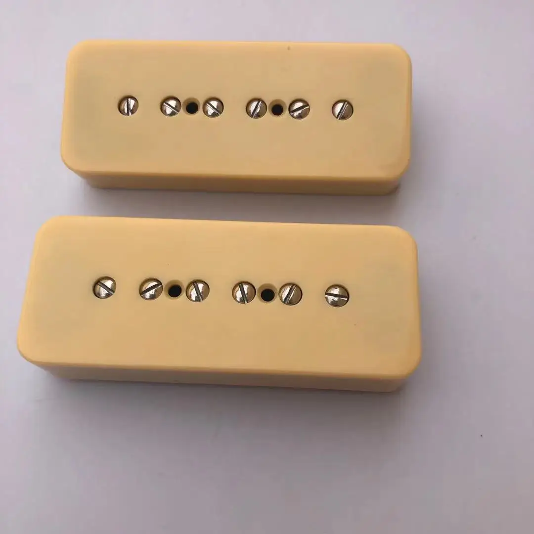 

Guitar Humbucker Pickup P-90 Neck/Bridge Cream P90 Soapbar 2 Pieces/Set