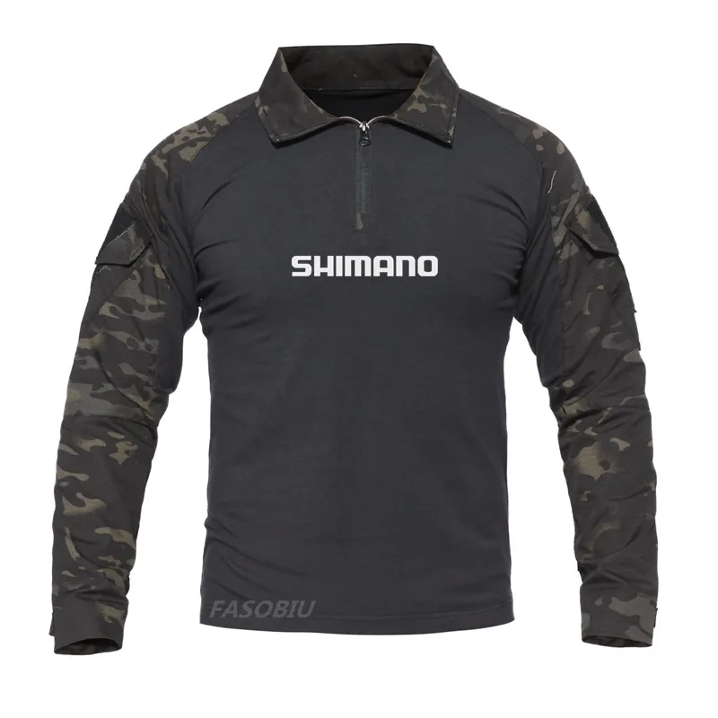 Мужская уличная спортивная рыболовная куртка Shimano износостойкая камуфляжная