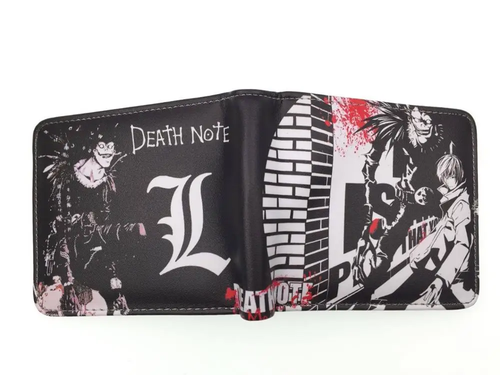Аниме кошельки новый дизайнерский кошелек Death Note для молодых мальчиков и девочек
