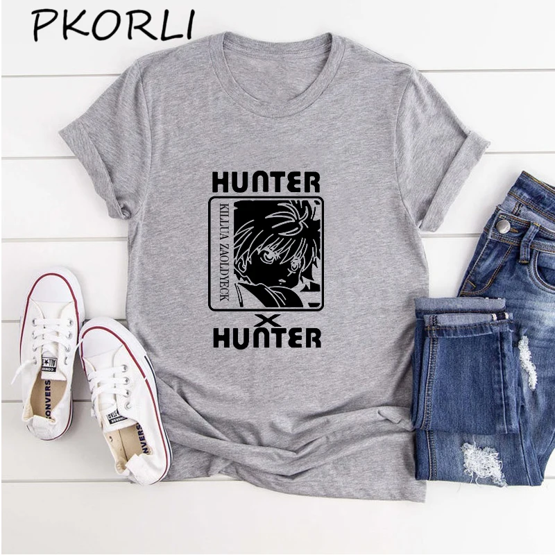 Футболка Hunter X для мужчин и женщин дизайнерская тенниска с рисунком фрикса модная