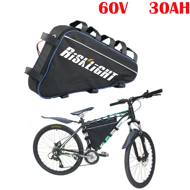 Треугольный литиевый аккумулятор для электровелосипеда 60 в 3000 Вт 30 А · ч 20 | Спорт