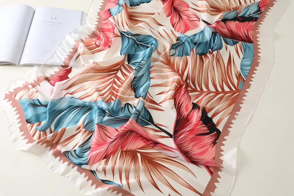 Модный шарф роскошный женский брендовый шелковый женские шарфы шаль высокое