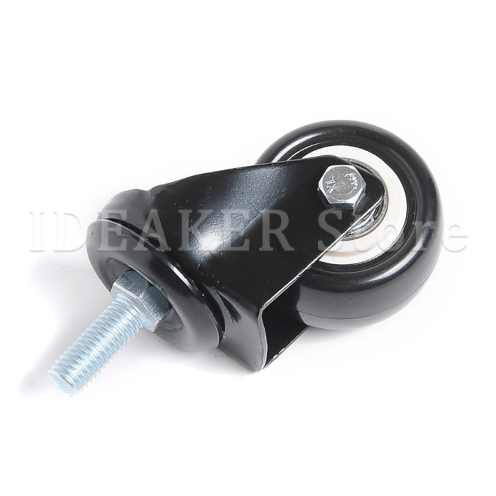 4 шт. сверхмощные поворотные винтовые ролики бесшумные полиуретановые колеса для