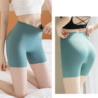 womens seamless shorts safety pants high waist large size ice silk boxer panties anti friction skirt shorts underwear