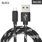 Кабель Micro USB в оплетке, 0,25 м, 1 м, 2 м, 3 м, для Huawei Y5, Y6, Y7, Y9, 2018 P Smart Plus, OPPO A1, A3, A5, A7, A9, A1K, A8, кабель для быстрой зарядки