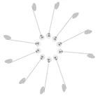 10 шт.лот, булавка из нержавеющей стали, жемчужные бусины, клей на клатч, брошь сделай сам