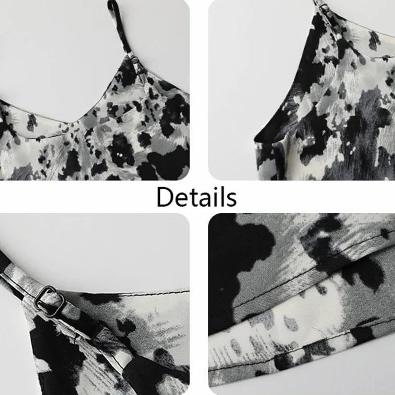 

Sleeveless Dress Women Tie Dye Summer Maxi Chiffon Comfortable Streetwear Various Colors Design College Ladies Stylish Ins New