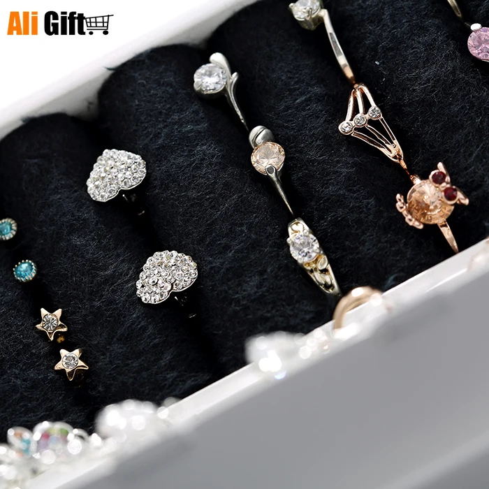 Новинка 2021 деревянная шкатулка для ювелирных изделий с поворотом на 360 градусов