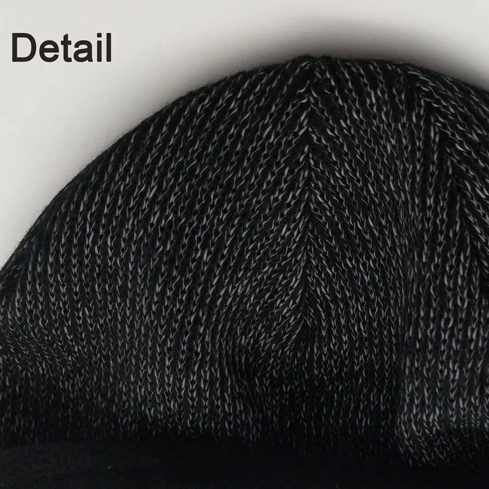 

Unisex Reflective Knit Beanie Hat Winter Warm Night Caps and For Men Cycling Safety Walking Women outdoor hats Running H2C0