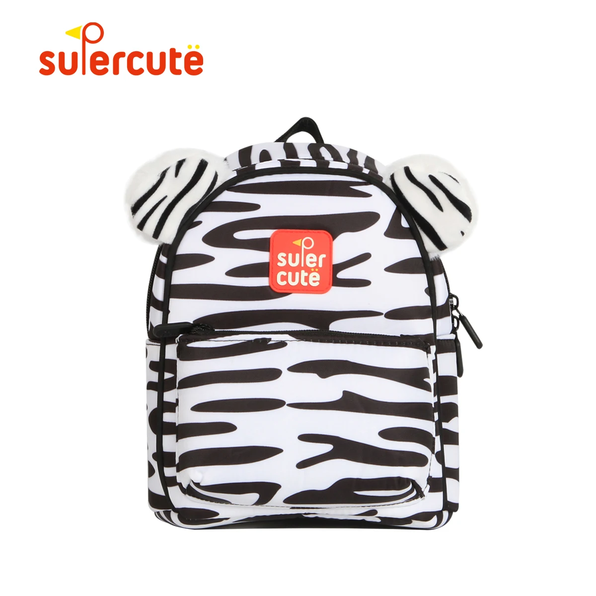 

SUPERCUTE children's backpack in kindergarten cartoon animal Zebra 3D style 1-6 Years Ultralight Breathable child backpack
