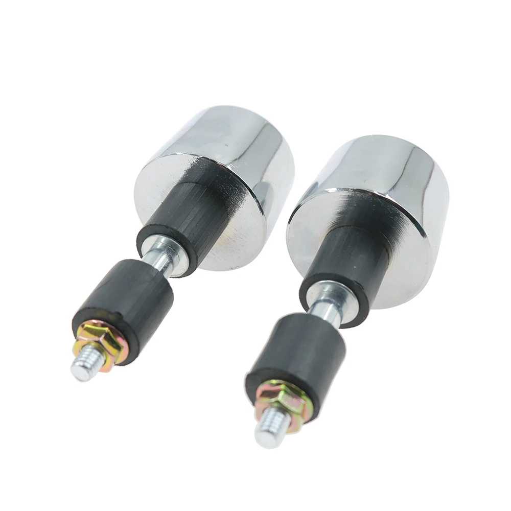 

Universal 17MM Balanced Terminal Silver Handle Weight 270 Grams Cast Iron Anodizing Treatment For Motorcycle Grip End