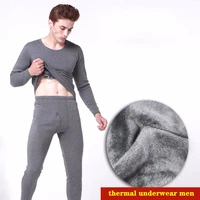 2021 winter thermal underwear men long thermal suit polyester comfortable warm long johns tops pants 2 piece set