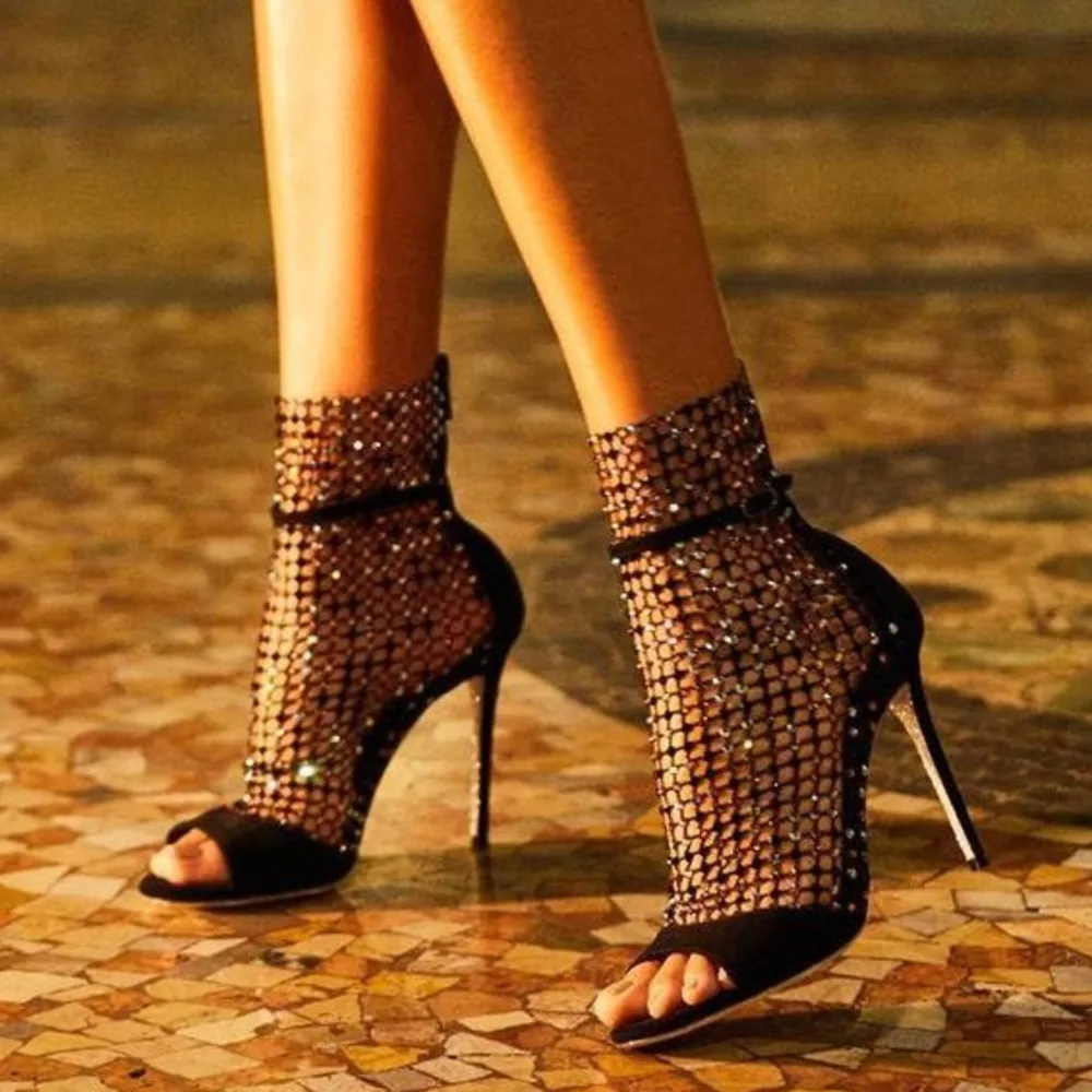 

Hot Super For dancing 2021 Sandalias dance shoes Breathable Women shoes Open Toe High heels Sandals Boots