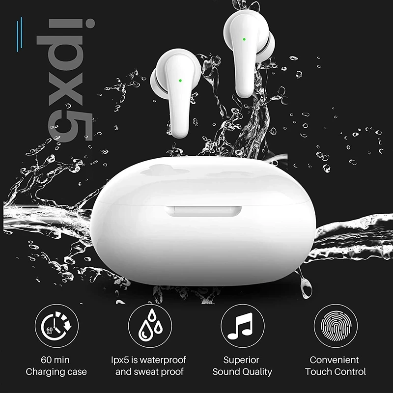 

J6 J5 TWS Bluetooth 5.2 Earphones Charging Box Wireless Headphone 9D Stereo Sports Waterproof Earbuds Headsets With Microphone