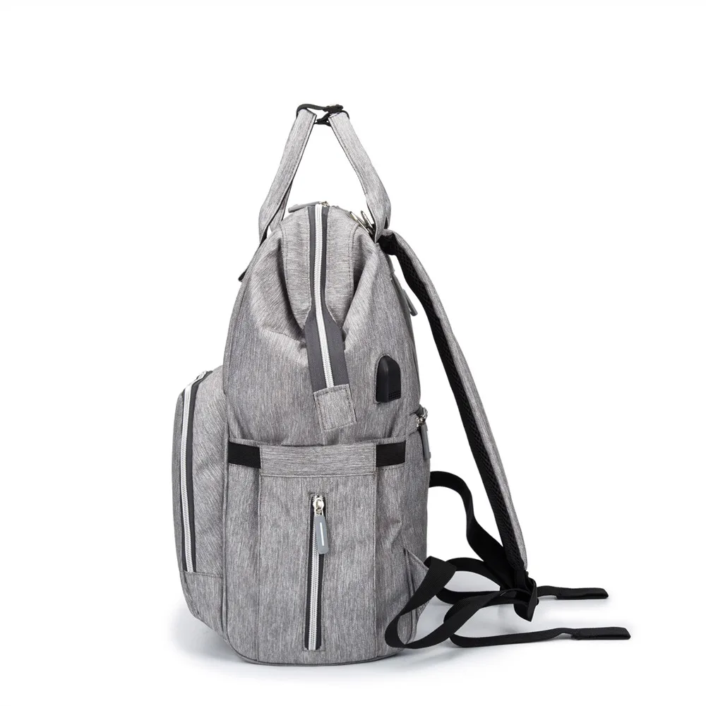 Сумка для подгузников мам с USB рюкзак и Новый Модный водонепроницаемый