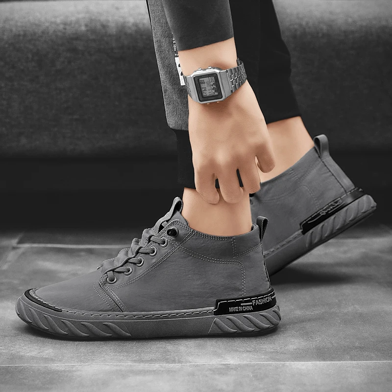 

Mid-cut umbrella cloth shoes Trendy sneakers Casual shoes Mid-cut canvas shoes