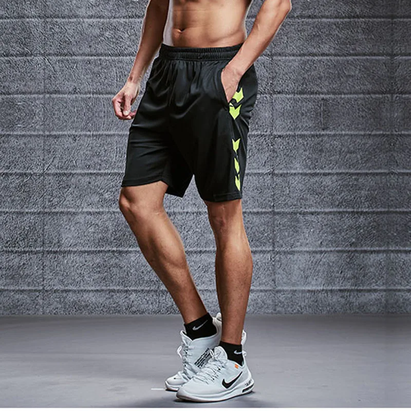 black green shorts BINTUOSHI, футбольные тренировочные штаны, Мужские штаны с карманами на молнии для бега, велоспорта, спортивные штаны для фитнеса, бега, бега, спортивные штаны для йоги - Цвет: black green shorts
