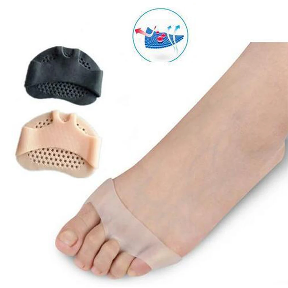 

Shock Absorption Silicone Anti Slip Reusable Soft Elastic Protection Pain Relief Toe Separator High Heels Forefoot Pad
