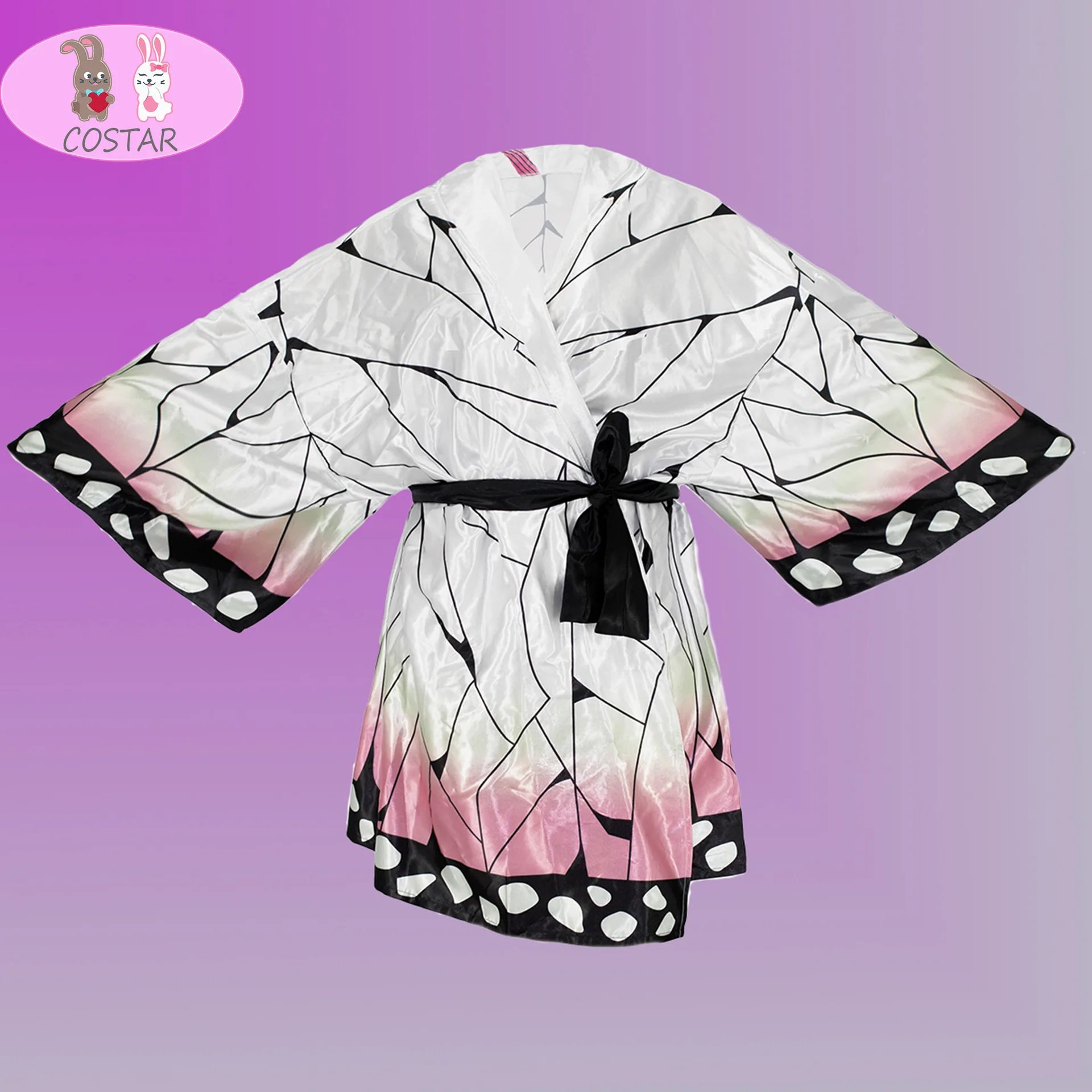 

COSTAR горячий аниме рассекающий демонов Kochou Shinobu Косплей халат пижама мягкая женская