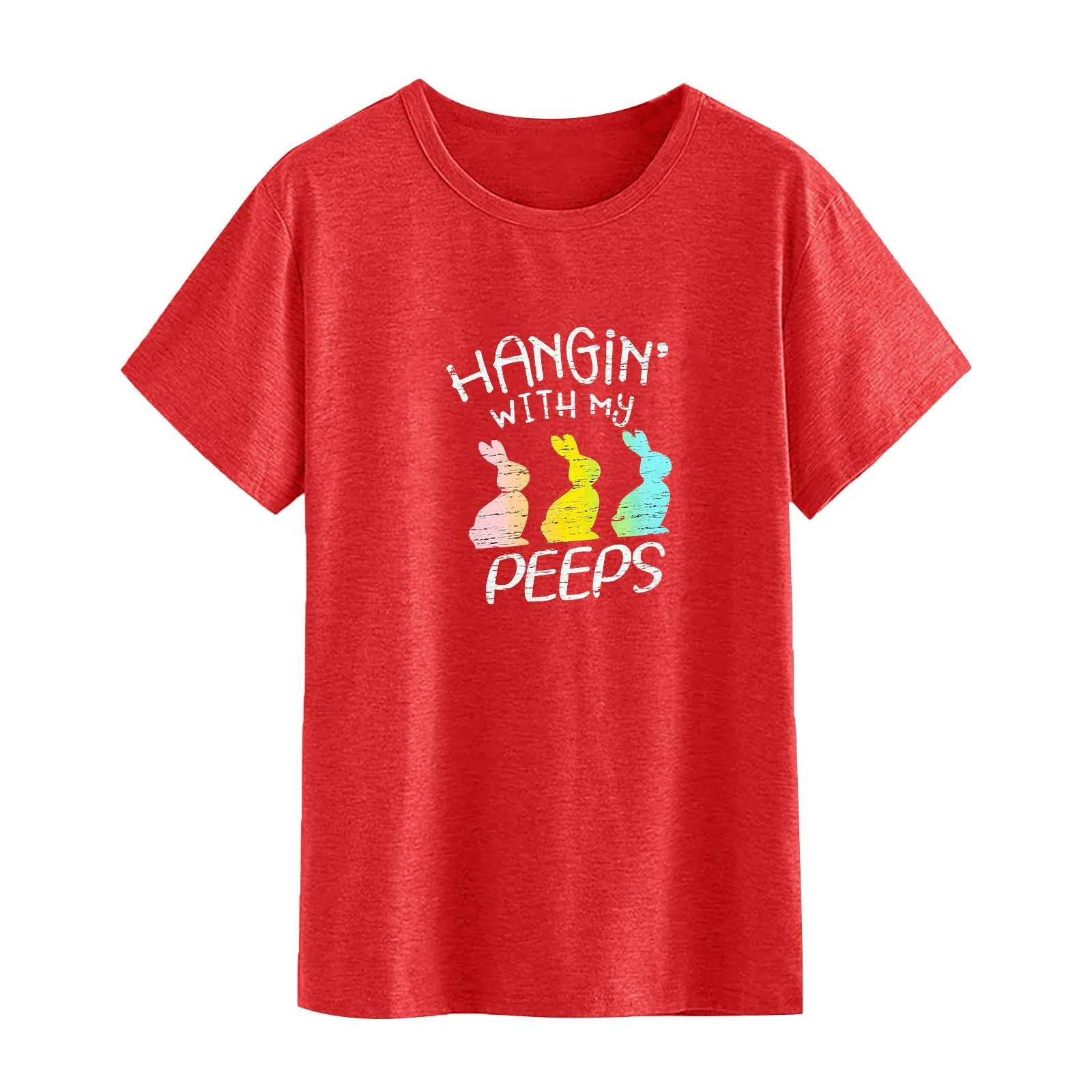 

Women Graphic T Shirts Fashion T-shirts 2021 Women's Fashion Easter Short Sleeve T Shirt Soft Casual Printing Tops