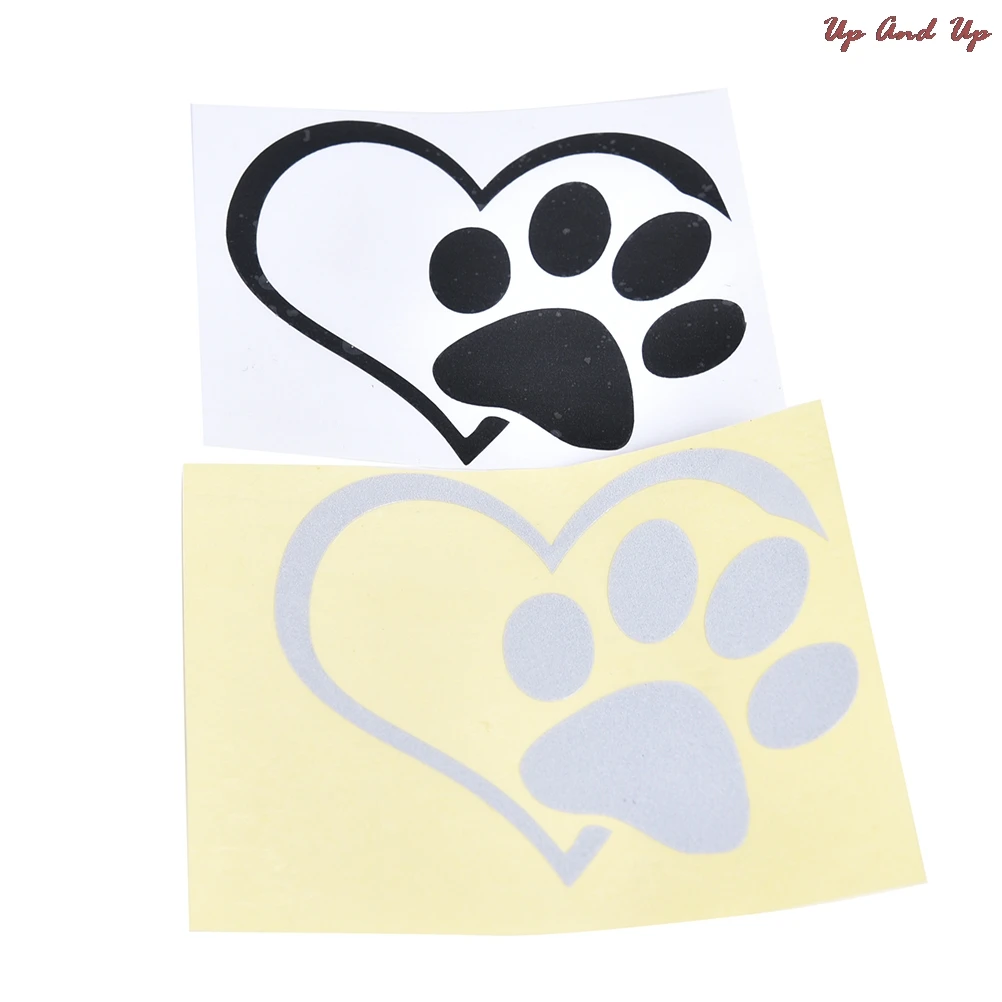 Наклейка на автомобиль грузовик бампер с окошком встроенное сердце кошка собака