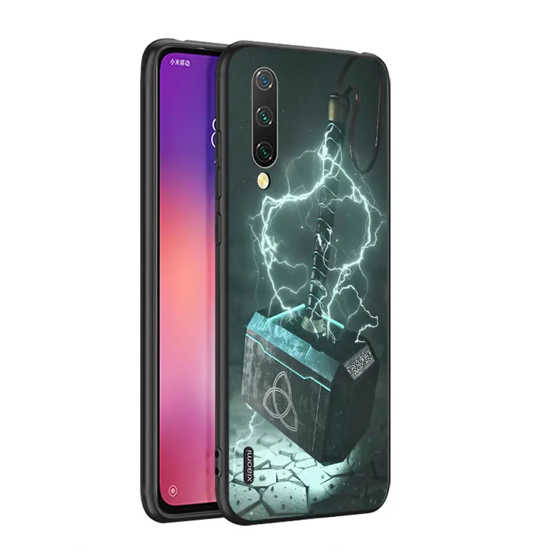 Marvel Superhero Logo For Xiaomi Mi 8 9 10 11 10i 11i 10 10 11Pro A3 9T 10T Lite Pro Se Ultra 5G Black Soft Phone Case