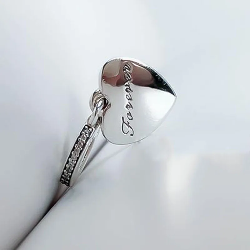 

100% 925 Sterling Silver Charm Heart I Love You Pendant Fit Pandora Women Bracelet & Necklace Diy Jewelry