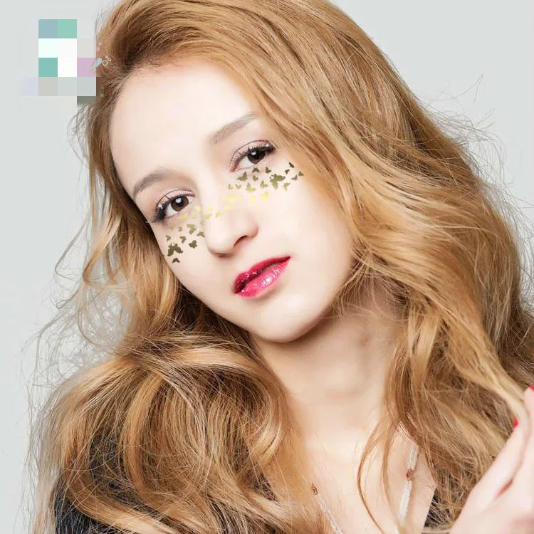 Новая модель позолоченных серебряных татуировок гранты популярные веснушки