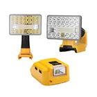 Для инструмента dewalt, легкий светодиодный светильник для помещений и улицы, светодиодный светильник для DEWALT 18 в, литий-ионная батарея DCB182 DCB201 DCB200