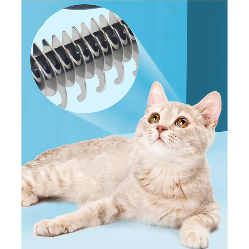 Гребень для удаления волос домашних животных двухсторонняя щетка из нержавеющей