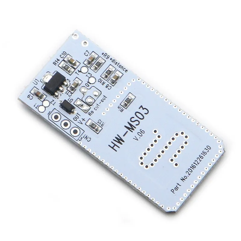High Performance Motion Sensor HW-MS03 2.4GHz to 5.8GHz Microwave Radar Human body induction PIR switch Module for Arduino Diy