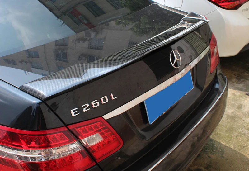 Mercedes W212 стиль renntech углеродное волокно задние крылья багажника спойлер для benz E class