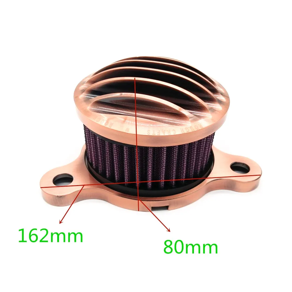 CNC бронзовый воздушный фильтр система впускного фильтра мотоцикла набор