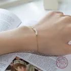 HI-MAN 925 стерлингового серебра в Корейском стиле барокко пресноводный жемчуг браслет для женщин классические роскошные свадебные ювелирные аксессуары