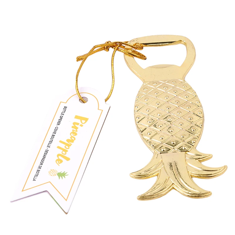 

Золотая модная открывалка для бутылок в виде ананаса, кокосовое дерево, открывалка для пива, инструменты для бара, свадебный подарок, 1 шт.