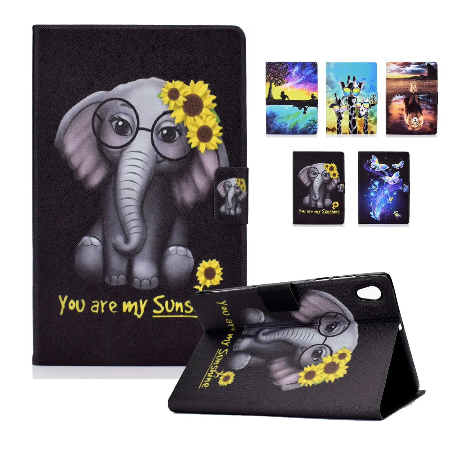 

Print Cover For Lenovo Tab M10 FHD Plus Funda PU Leather Stand Case M10 TB-X605L TB-X505F/L/X M10 HD 2nd 10.1 TB-X306X Tablet