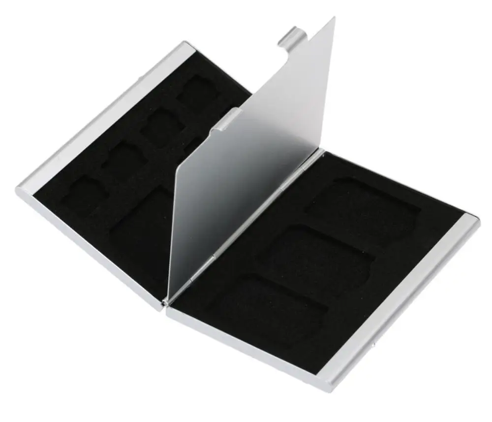 12 в 1 Алюминий ящик для хранения сумка чехол держателя карты памяти мужской