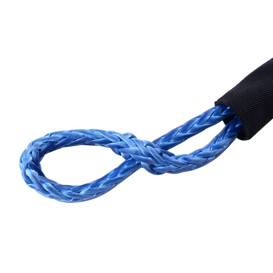 

2pcs 35,000 lbs Blue Nylon Car Flexible Synthetic Soft Shackle Winch Rope Towing Recovery Straps 35000LB 16T