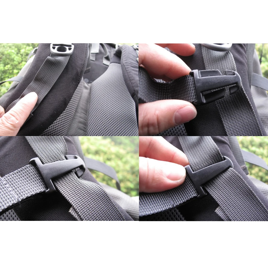 

Backpack Chest Strap, Heavy Duty Adjustable Backpack Sternum Strap Chest Belt with Quick Release Buckle for Hiking and Jogging