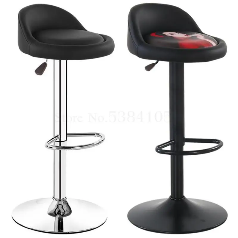 Барный стул с высокой ножкой барный подъемный современный простой модный задний